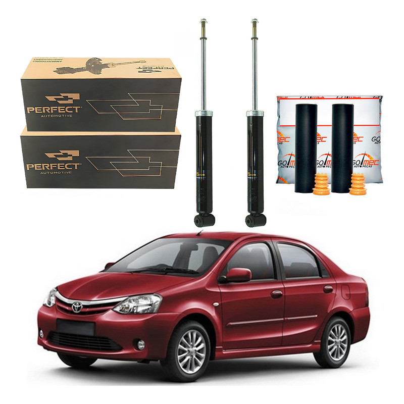 Kit Amortecedor Traseiro Etios Sedan 1.5 16v 2012 A 2016