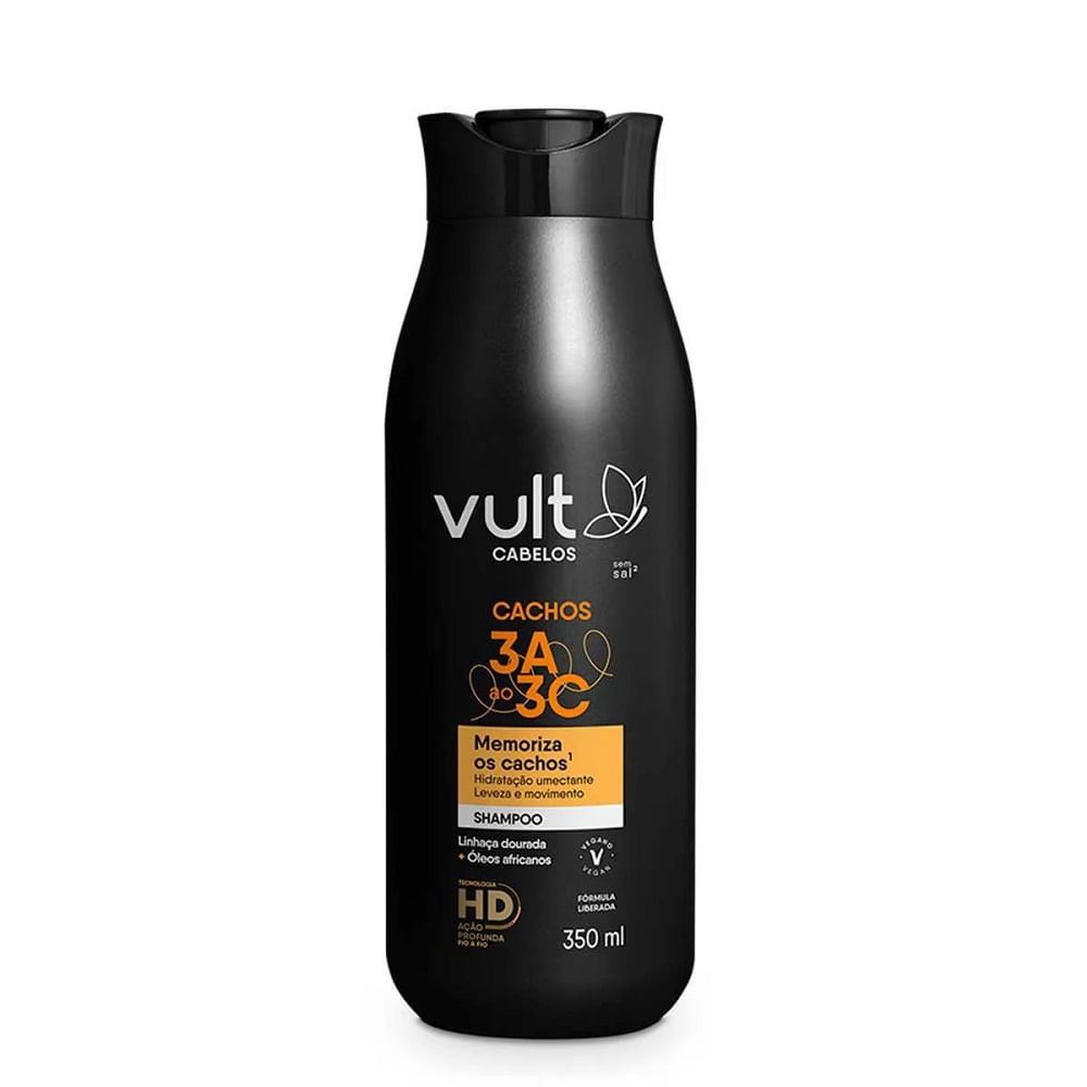 Shampoo Vult Cabelos Cachos 3A ao 3C 350ml em Oferta na Shopee