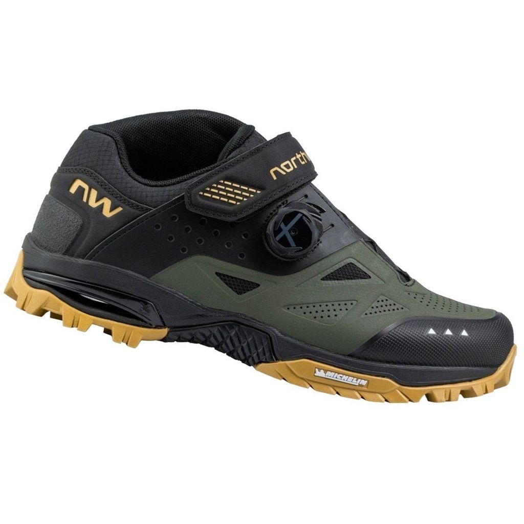 Sapatilha de Ciclismo Northwave Enduro Mid 2 Sola Michelin Verde