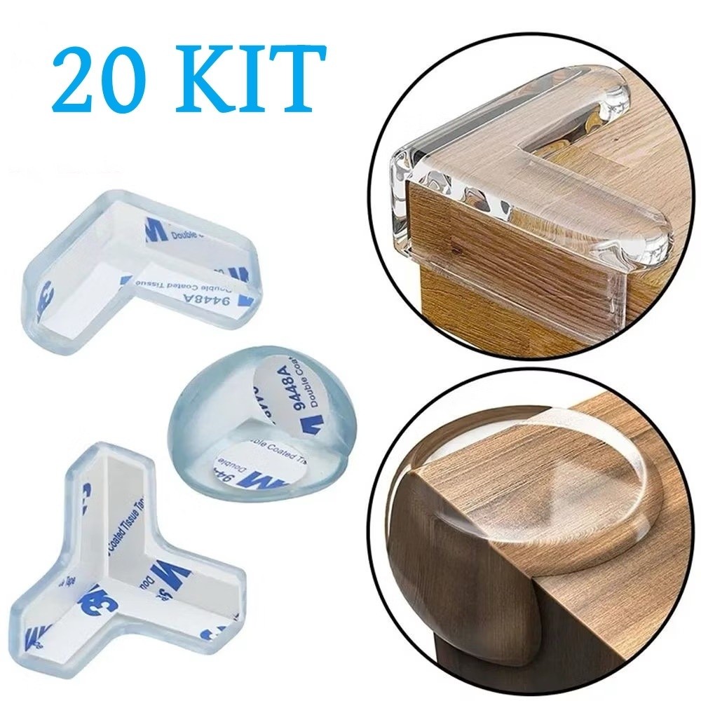 20 Protetor De Silicone De Mesa Quina Protetor Para Móveis Quarto Cozinha Casa em Oferta na Shopee