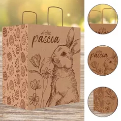 10 SACOLA PÁSCOA G 28X18X32 - PASCOA ENCANTOS 5909 ( IDEIA PÁSCOA 2026 )