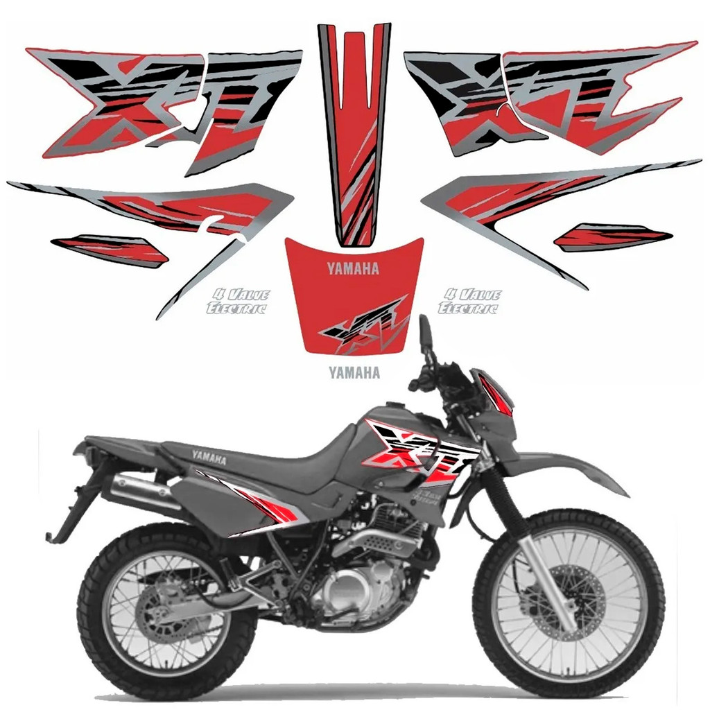 Kit Adesivos Xt600 1998 Preta