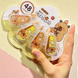 Kit Escolar 4 Unidades Corretivo em Fita Capivara Fofo -  Papelaria Kawaii em Oferta na Shopee