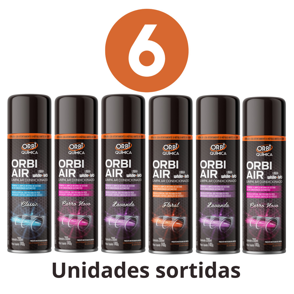 Kit 6 Higienizador Limpa Ar Condicionado Auto Carro Granada Novo Classic Floral Lavanda  Granada Cheirinho