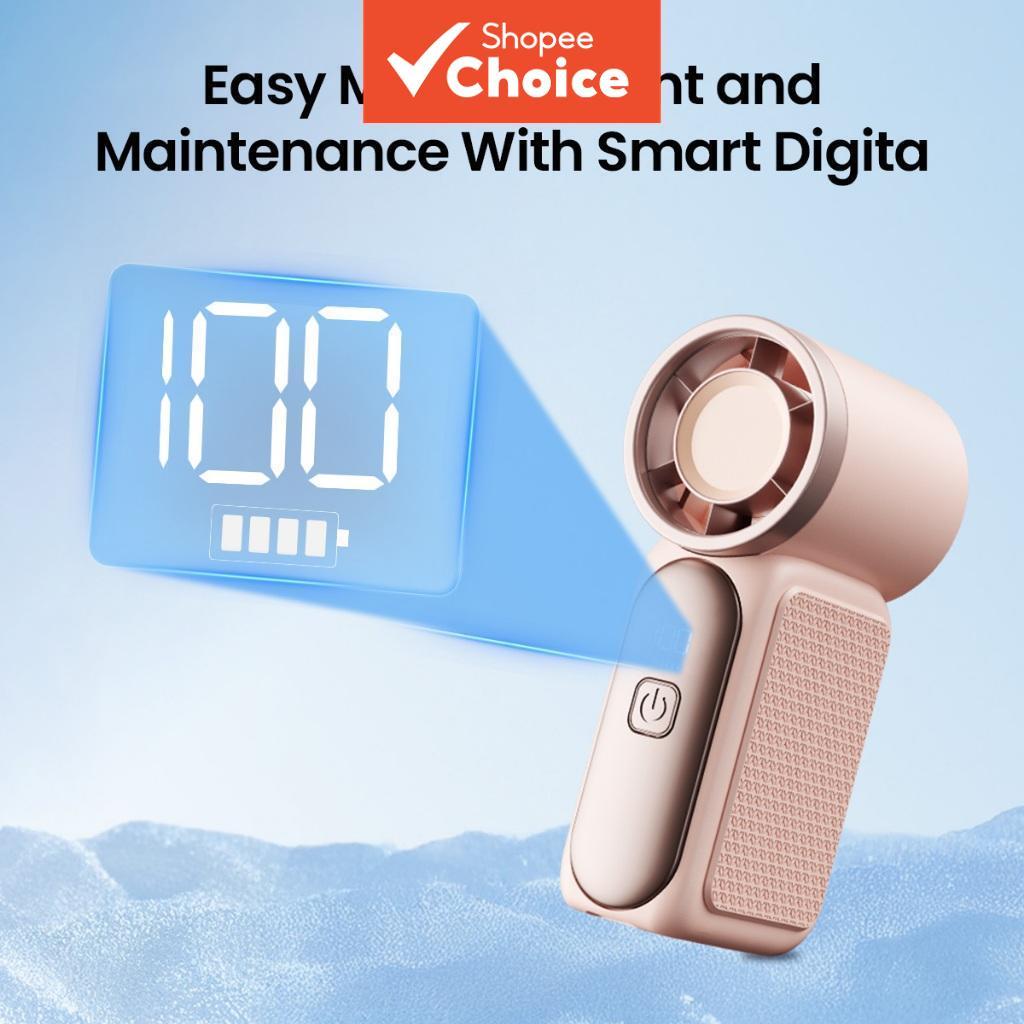  Mini Ventilador Portátil 3000mAh Potente Recarregável Sem Lâminas Ventilador Pessoal Ultra-Quieto Compacto Ventilador