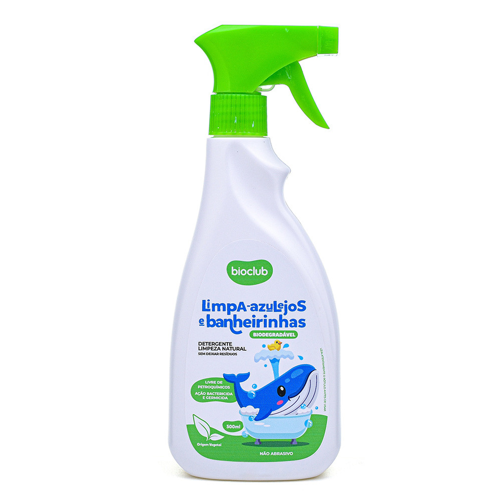 Limpa Azulejos e Banheiras Natural e Biodegradável 500ml - Bioclub