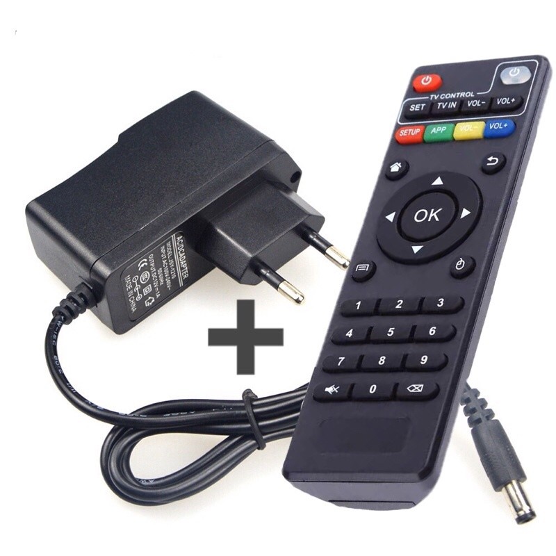 Controle remoto universal Para TV Box e fonte de alimentação 5v2a em Oferta na Shopee