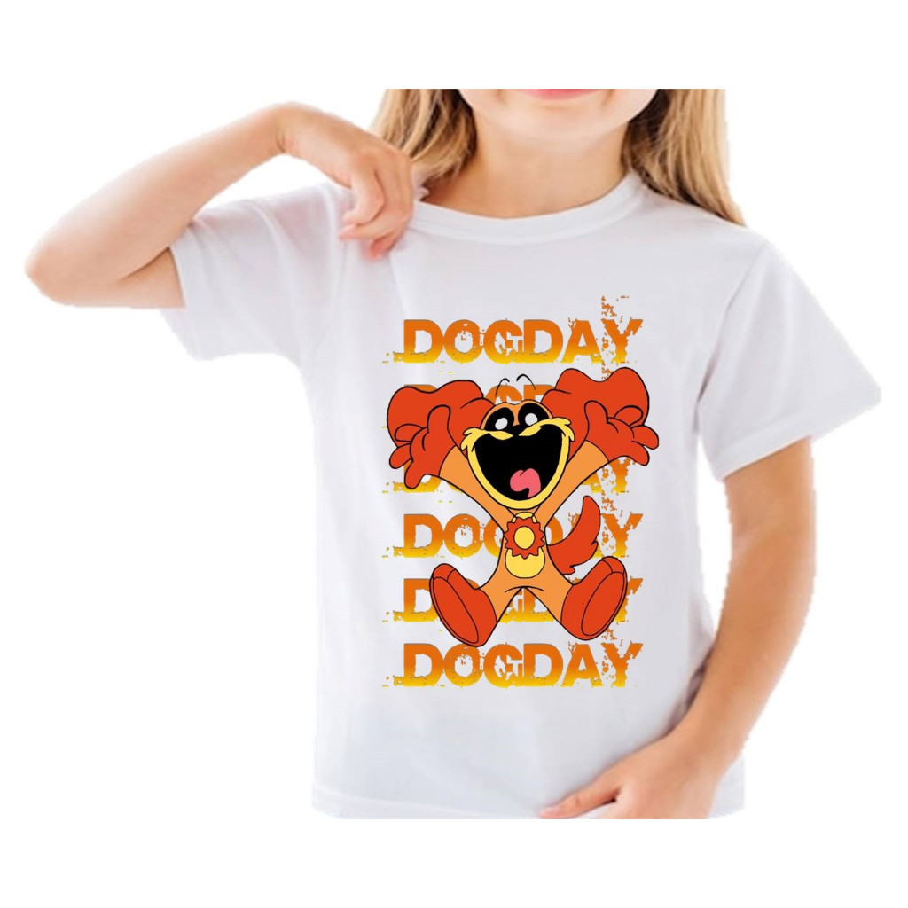 CAMISETAS SMILING CRITTERS - POPPY PLAY TIME PERSONAGENS - DOGDAY INFANTIL UNISEX