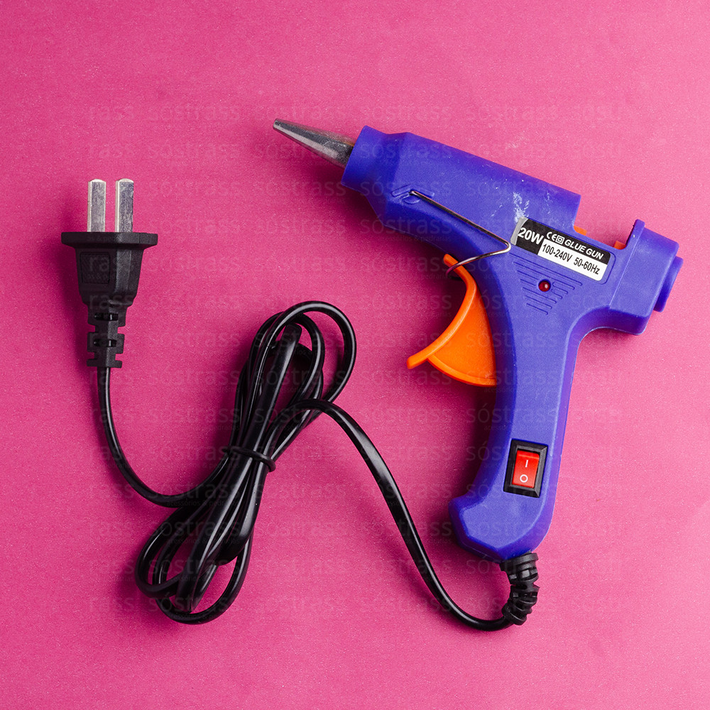 Aplicador de Cola Quente 7mm - 20W Bivolt Botão Liga e Desliga em Oferta na Shopee