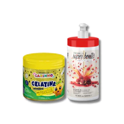 Kit Creme de Pentear 500ml + Gelatina 500G - Probelle