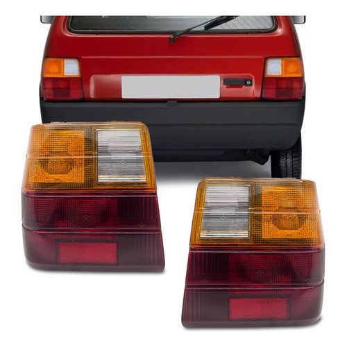Lanterna Completa Uno Fire 91 92 93 94 95 96 97 03 Tricolor Lado Direito Passageiro