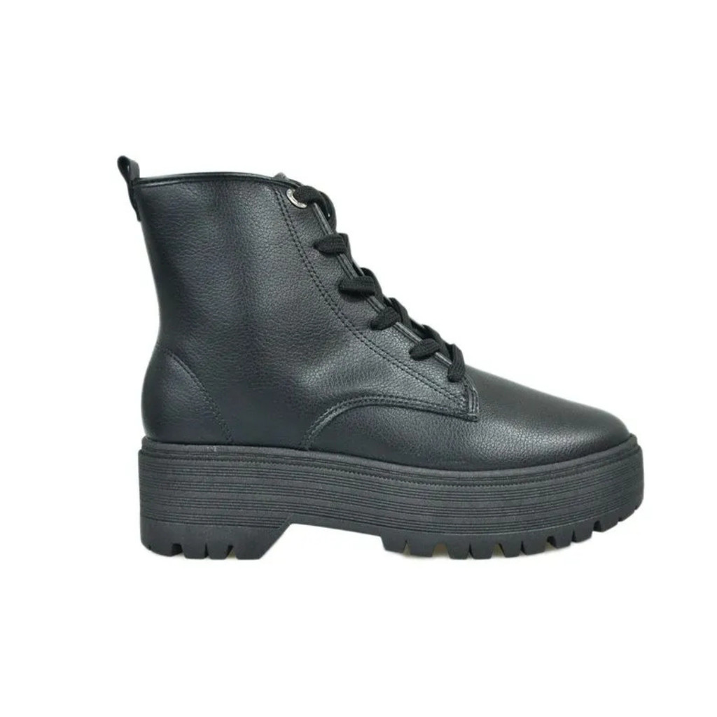 Bota Moleca Coturno Plataforma Preta Feminina