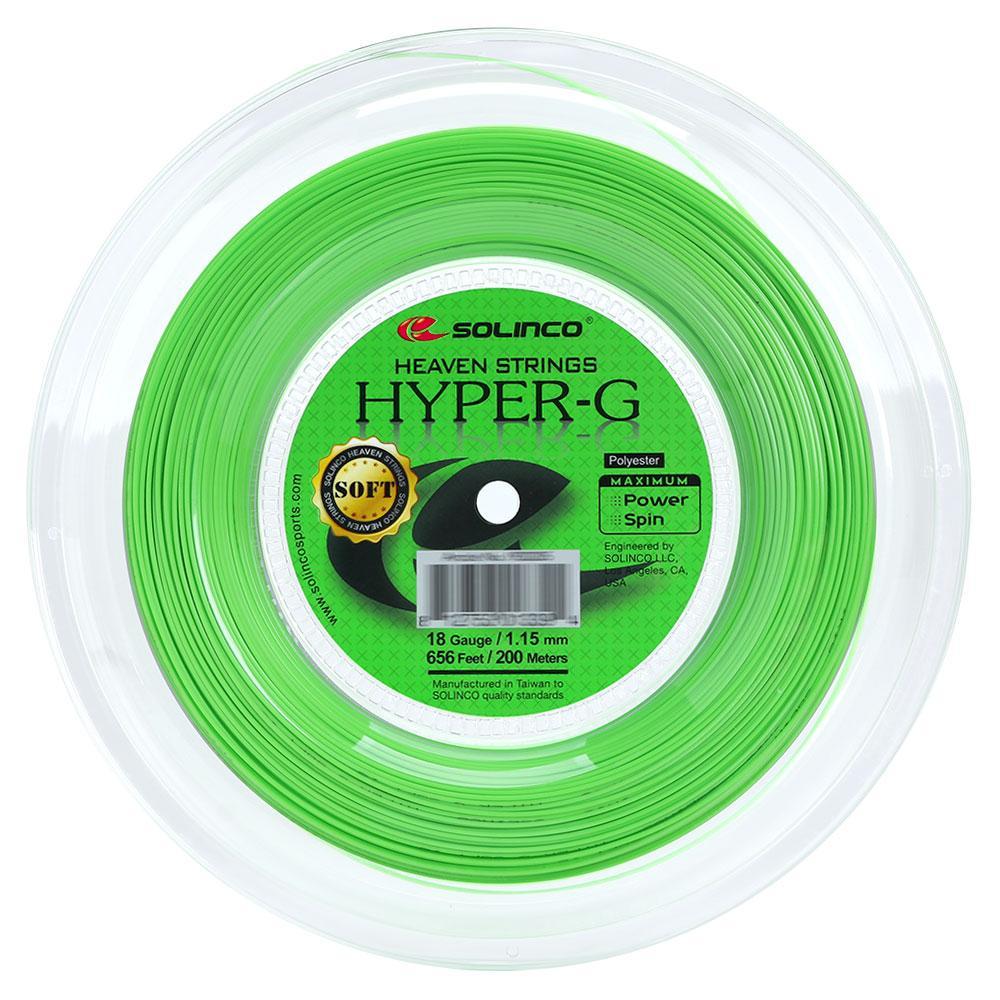 Corda Solinco Hyper G Soft 18 1.15mm Rolo com 200 Metros Verde