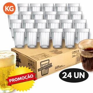 Copo Americano Nadir 190ml Kit 24 Unidades – Ideal para Café, Suco e Cerveja | Original em Oferta na Shopee