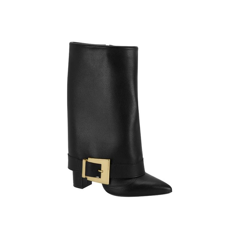 Bota Feminina Bico Fino Cano Longo Salto Alto Conforto Vizzano Original