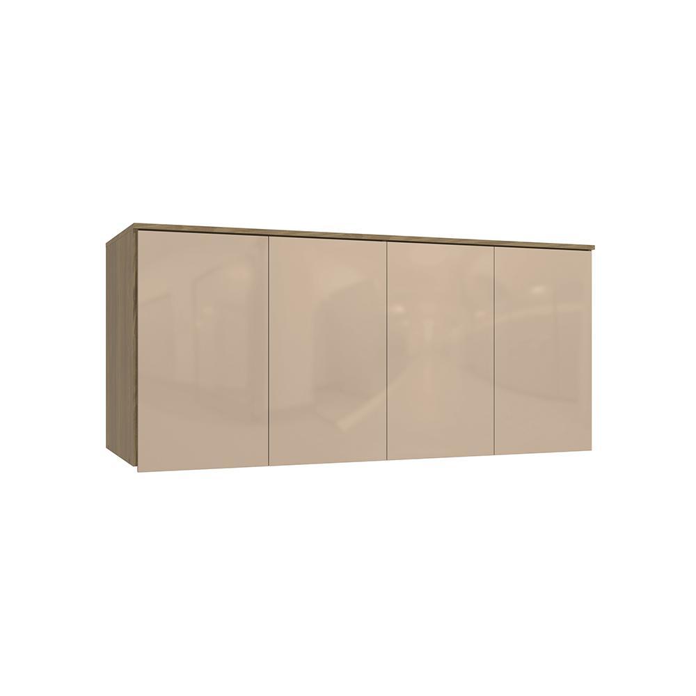 Armário Aéreo 4 Pt Kappesberg Adapt Nogueira/Macadâmia 155cm em Oferta na Shopee