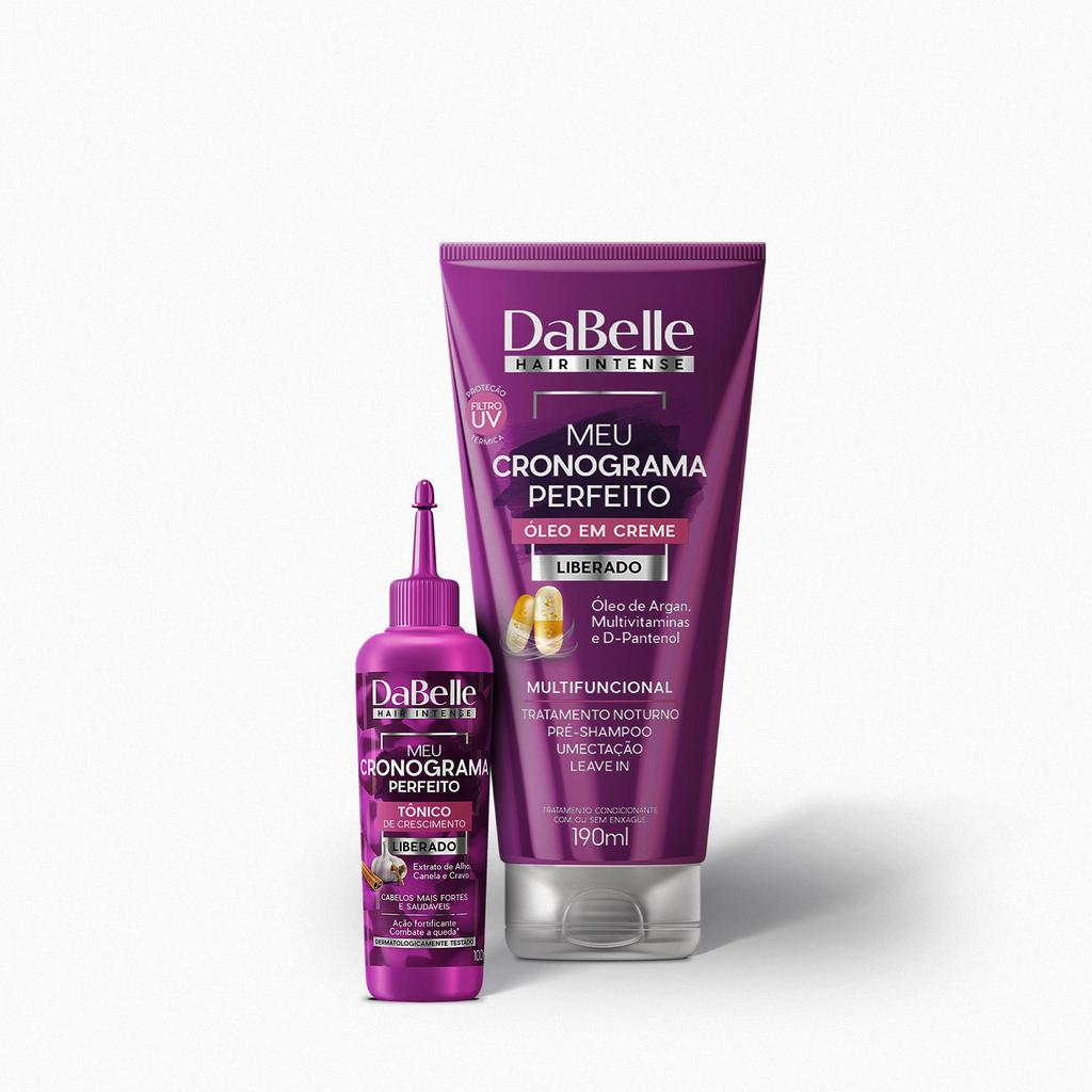 Dabelle Meu Cronograma Perfeito -  Óleo em Creme + Tônico Crescimento