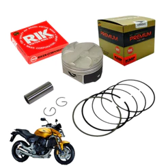 Kit Pistão Anéis Cb 600 Hornet Std 0.25 0.50 Premium Rik Kmp