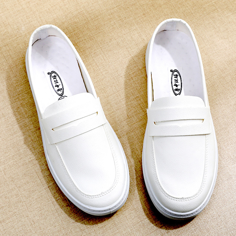 Sapatos de enfermeira sapatos femininos sola macia antiderrapante leve confortável sapatos únicos sapatos brancos Hospit