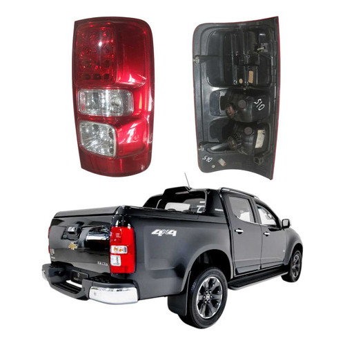 Lanterna Traseira Direita Chevrolet S10 2013 A 2019 Led Direito/passageiro Vermelho