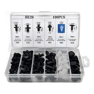 Kit 100 Presilha De Fixação Parachoque parabarro