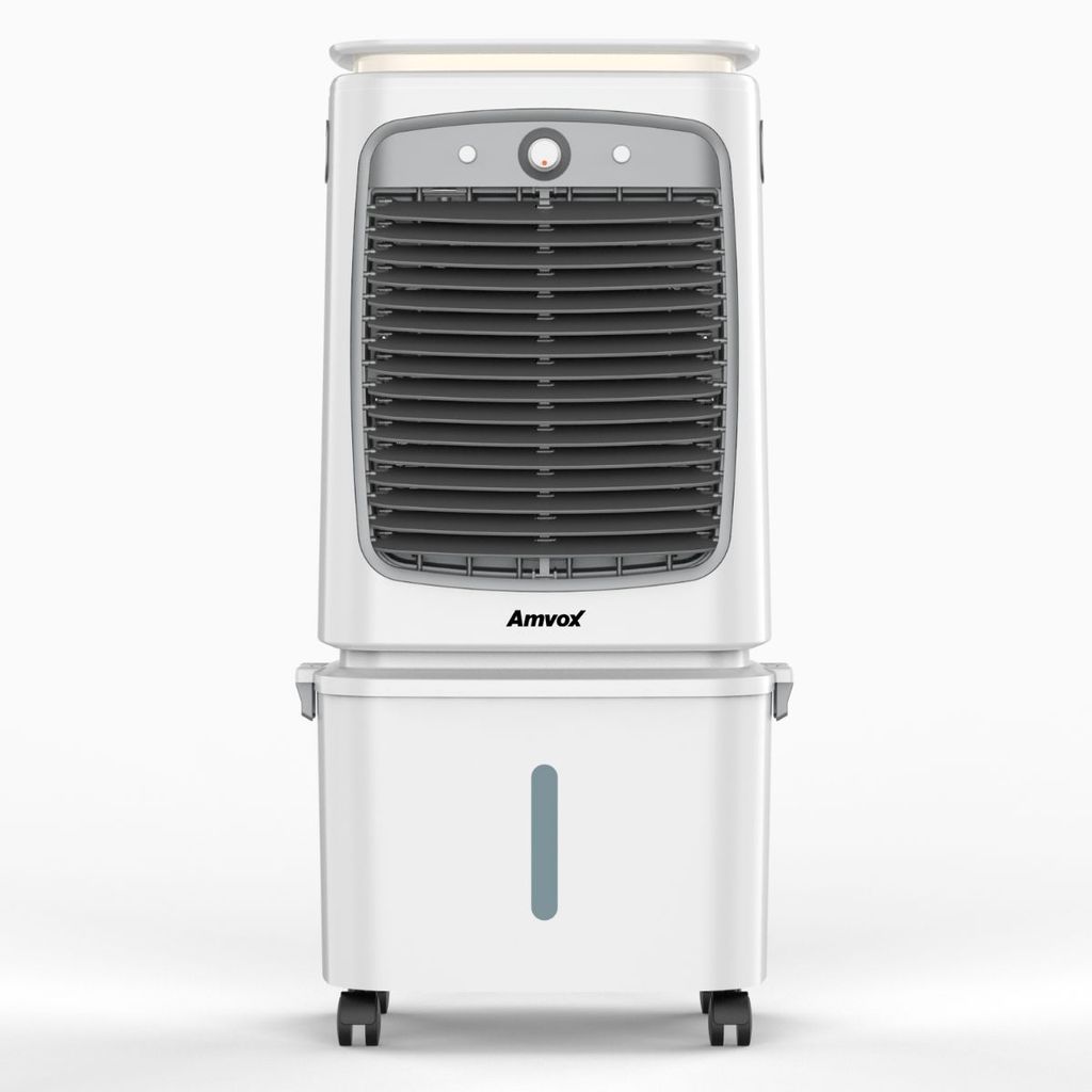 Climatizador De Ar Amvox ACL 030 Ventila Umidifica e Climatiza Branco Baixo Consumo de Energia