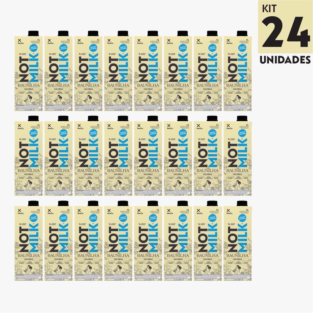 Kit 24x Bebida Vegetal NotCo NotMilk Baunilha 1L
