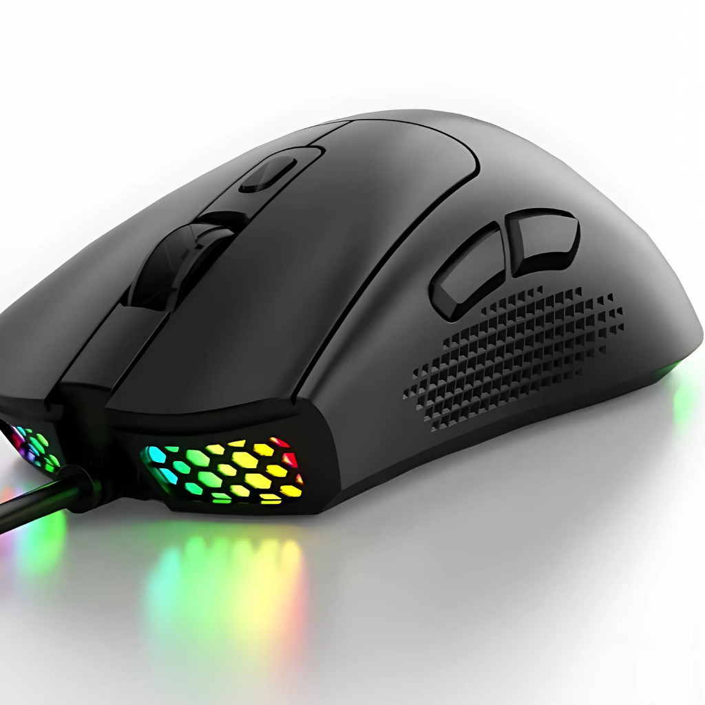 Mouse Gamer Jogo 7200 Dpi Óptico Led Rgb Usb Pc Videogame