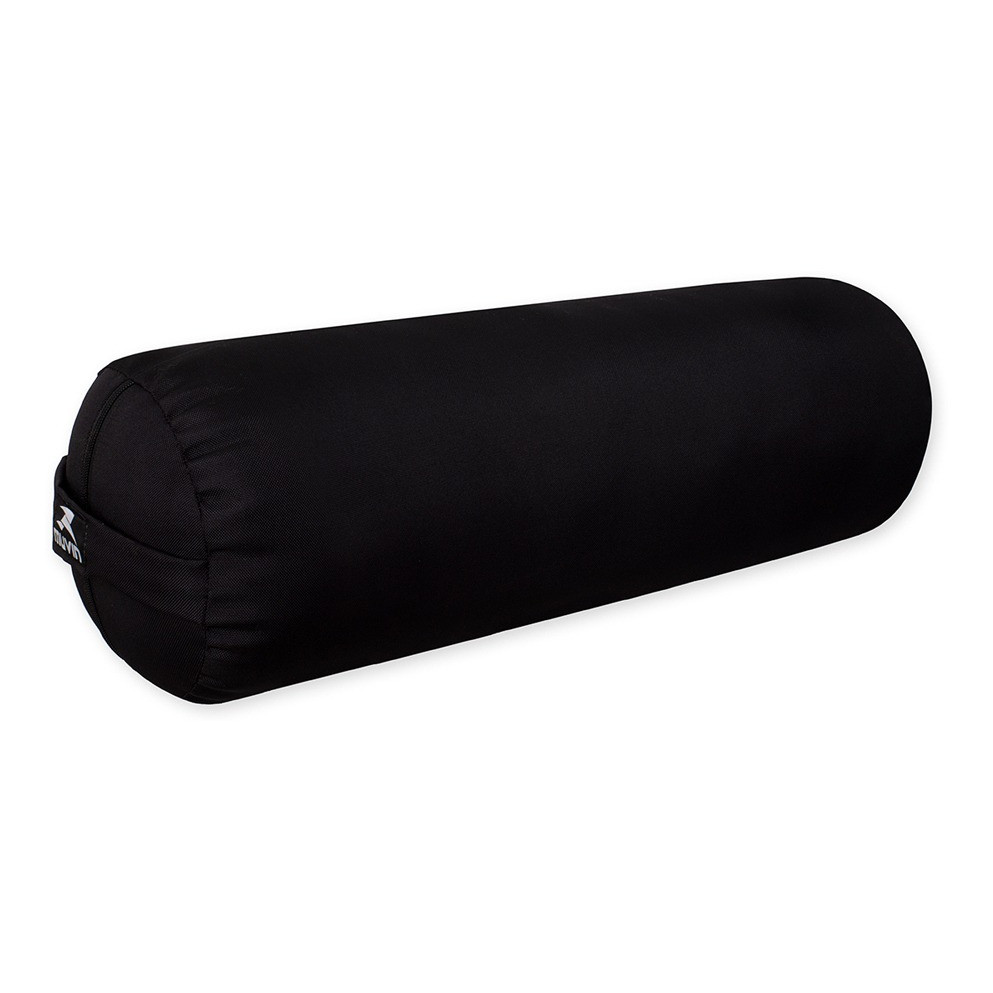 Imagem Bolster Para Yoga Preto Cilíndrica Premium Meditação Muvin