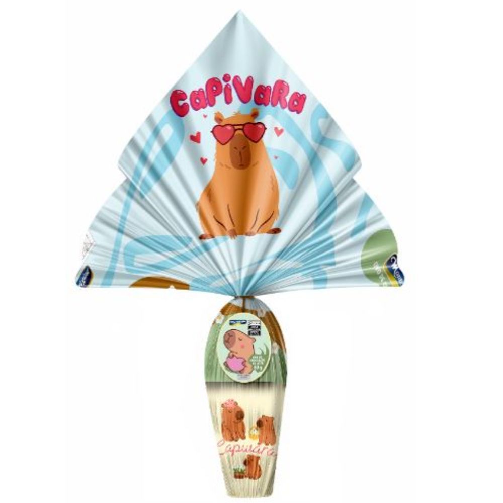 Ovo Páscoa Montevergine Capivara Chocolate Ao Leite +Copo 80g em Oferta na Shopee