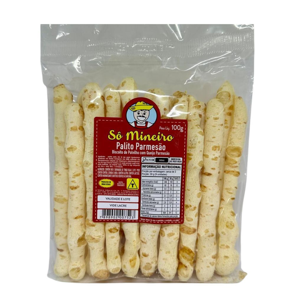 Biscoito Sô Mineiro Palito de Parmesão 100g em Oferta na Shopee