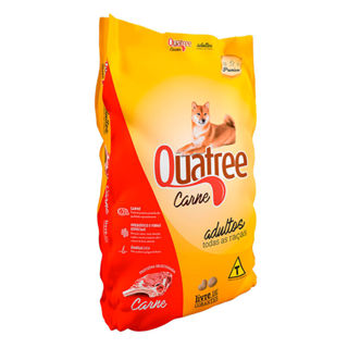 Ração para Cães Quatree Adultos Todas as Raças Sabor Carne 15kg em Oferta na Shopee