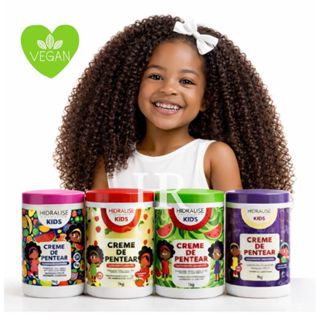 Creme Kids 1kg - Super Definição, Hidratação e Brilho Cabelos Cacheados e Crespos em Oferta na Shopee