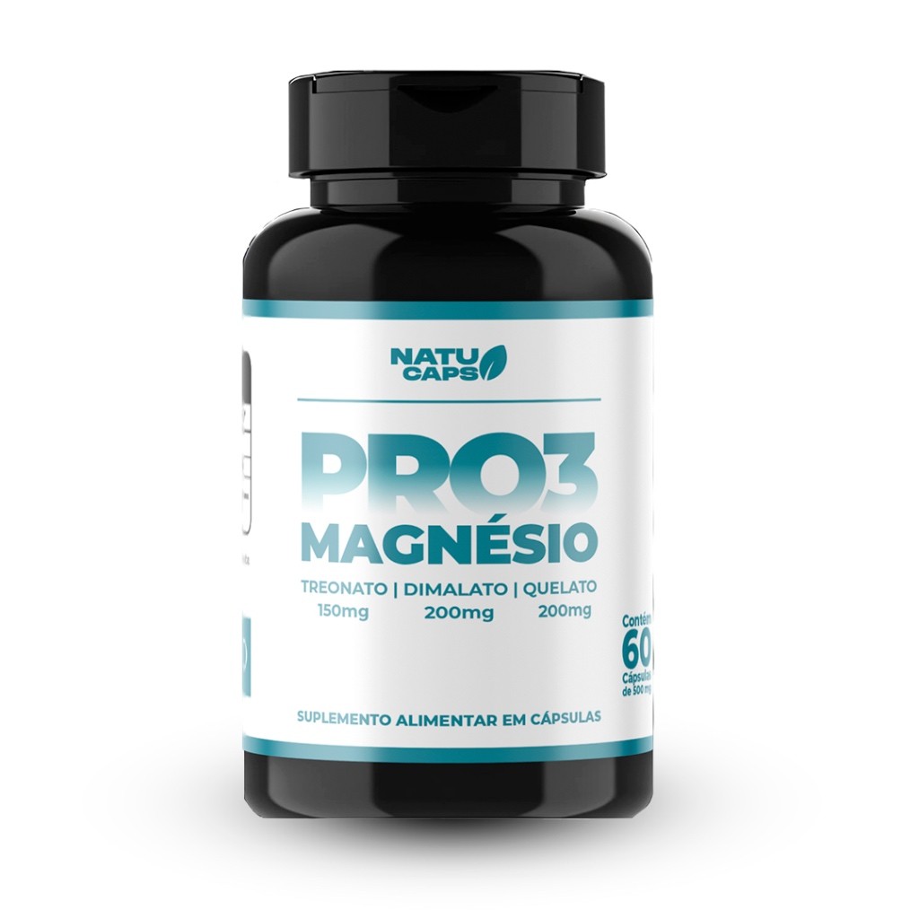 1 Un - Pro 3 Magnésio - 60 Capsulas - Envio Imediato - Poucas Unidades