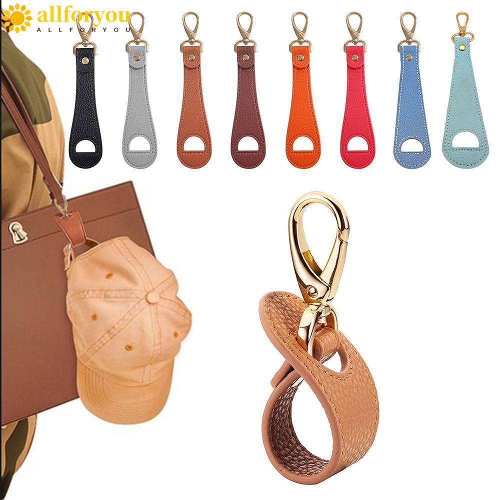 ALLFORYOU1 Clipe Para Chapéu , Suporte De Couro PU Mãos Livres , Acessórios Bolsas , Ganchos Viagens Ao Ar Livre
