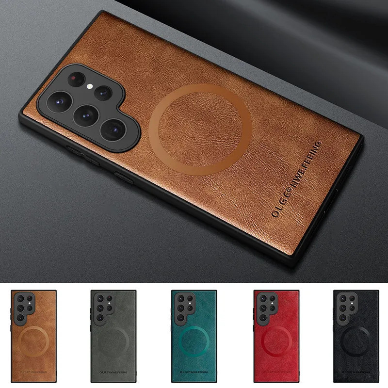 Para Samsung Galaxy S25 S26 Ultra S25FE S22 S23 S24 Plus S24FE S23FE S21FE Caso Capa De Couro Luxo