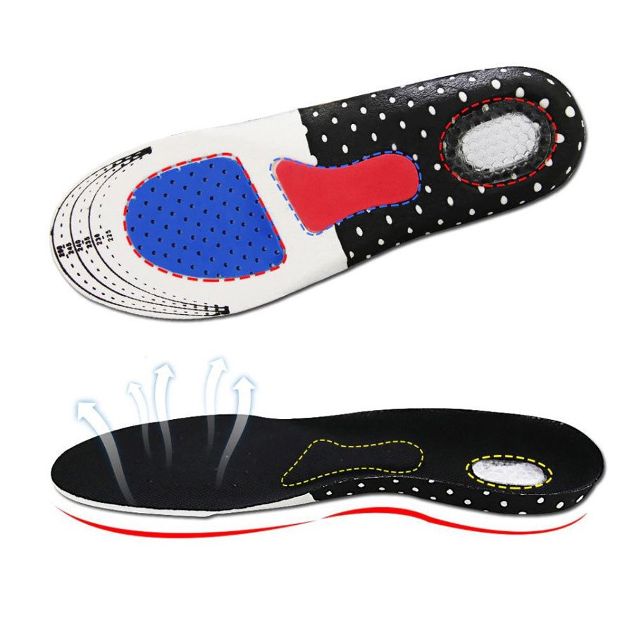 Palmilha Ortopédica Anti Impacto Para Esportes e Corrida Ajustável Respirável Alívio Imediato da Dor