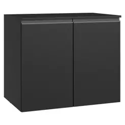 Balcão de Cozinha 80 cm 2 Portas Suspenso Preto Nice Madesa