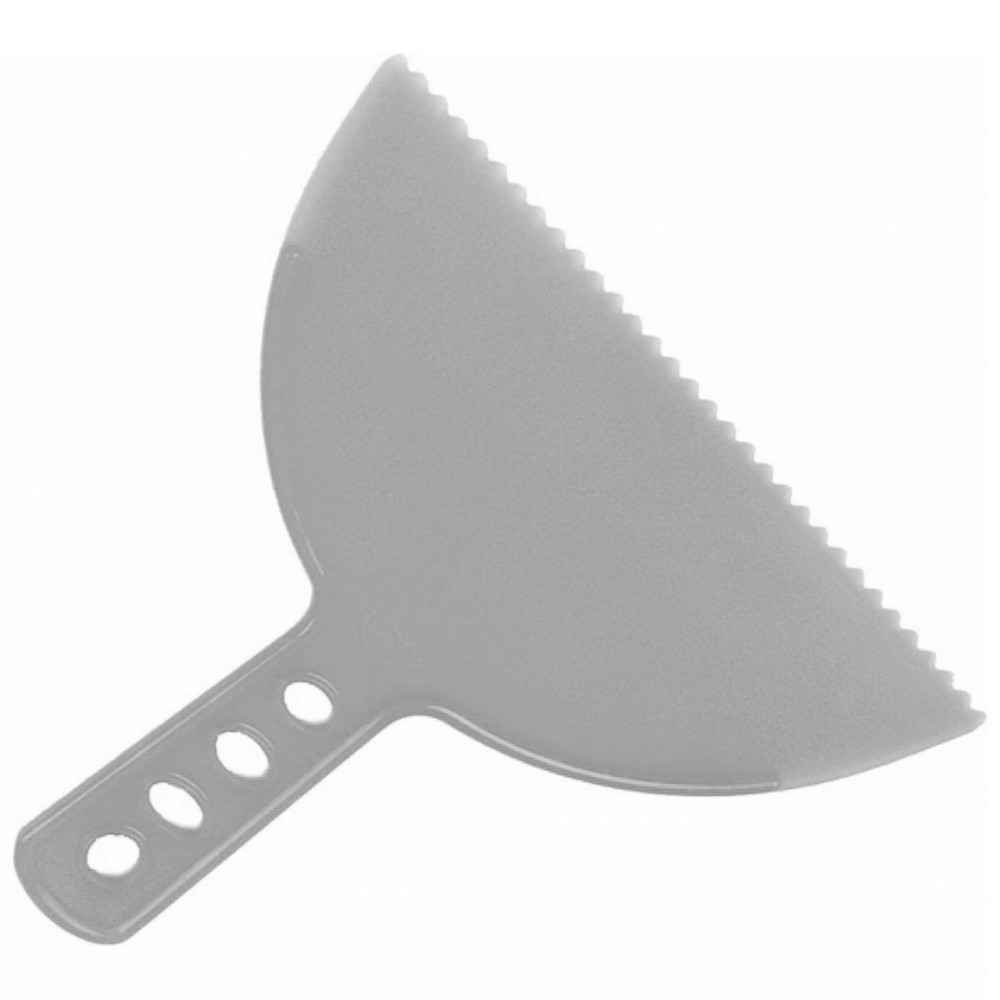 Espátula plástica dentada 200 mm - Compel em Oferta na Shopee