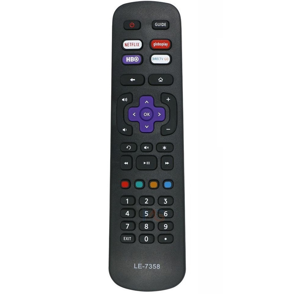 Controle Remoto Compatível Tv Semp Tcl Toshiba Roku Smart Universal