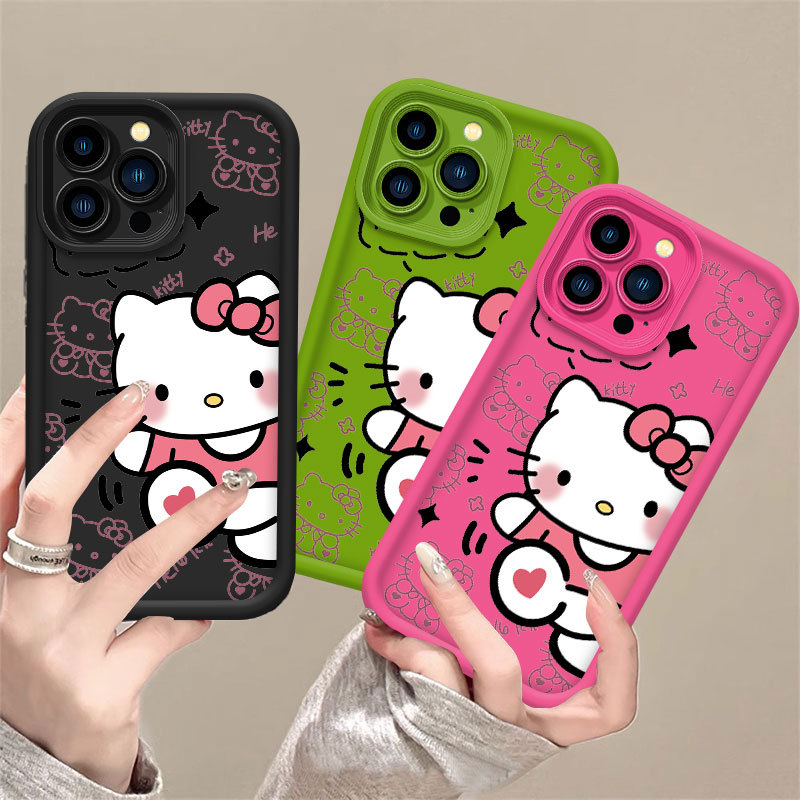 Capa Para Samsung A17 A07 A56 A36 A55 A54 A16 A15 A14 A05S A51 A52 A34 A35 A32 A13 SoftCase Olá Kitty BJ