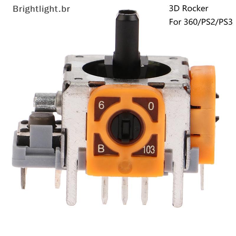 [brightlight.br] Adequado Para Controlador De Módulo Joysti 3D Com Efeito Hall XBOX360 PS2 PS3 Potenciômetro De Sensor A