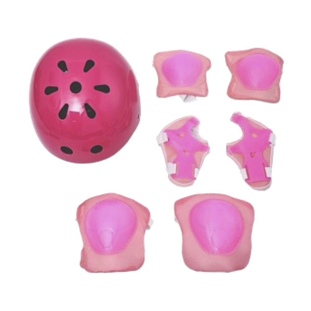 Kit de Proteção Le com Capacete e Acessórios Rosa em Oferta na Shopee