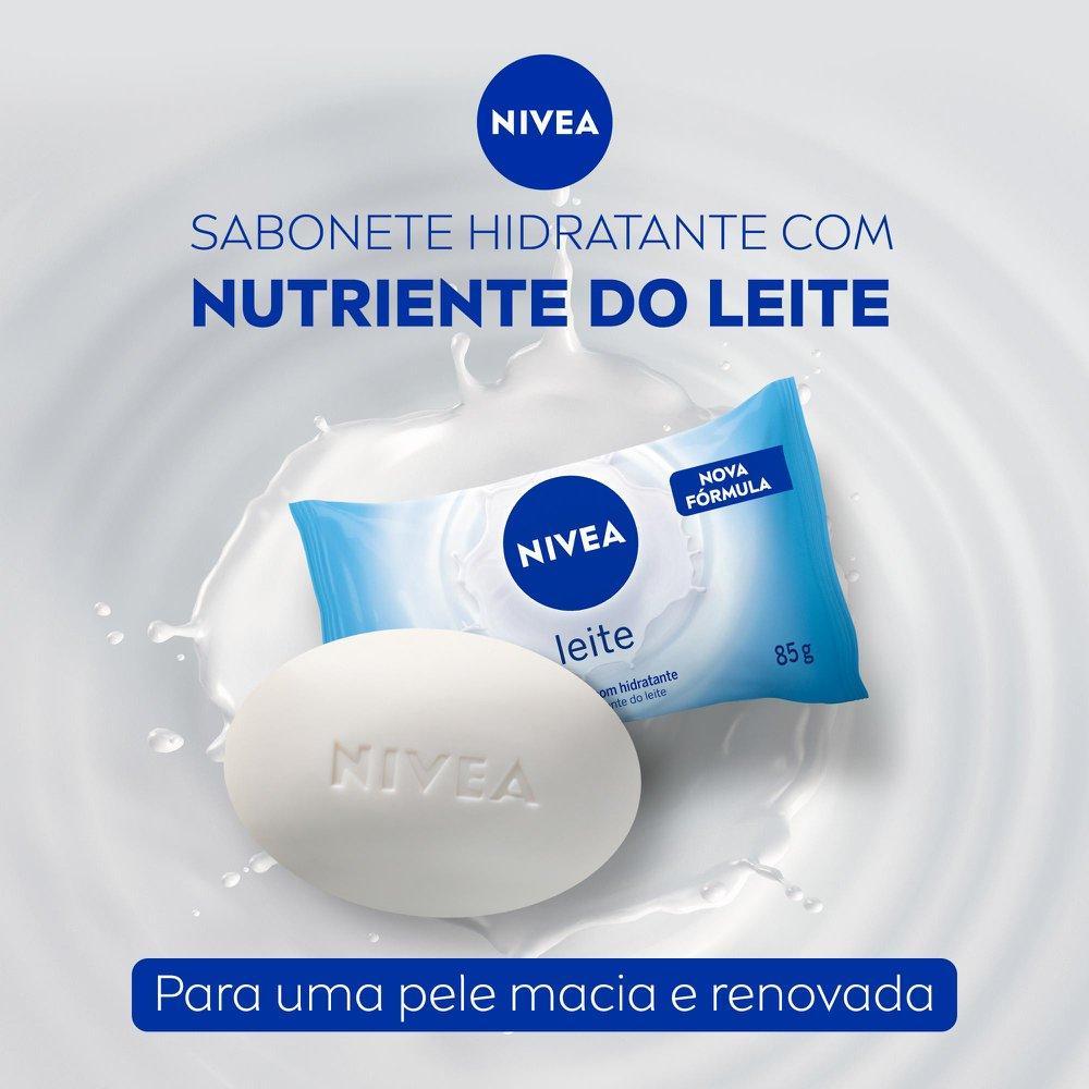 Kit NIVEA Sabonete em Barra Hidratante Leite 6 unidades 85g · foto 2