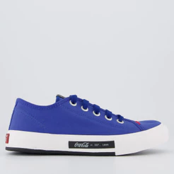 Tênis Coca Cola Daytona Feminino Azul e Branco