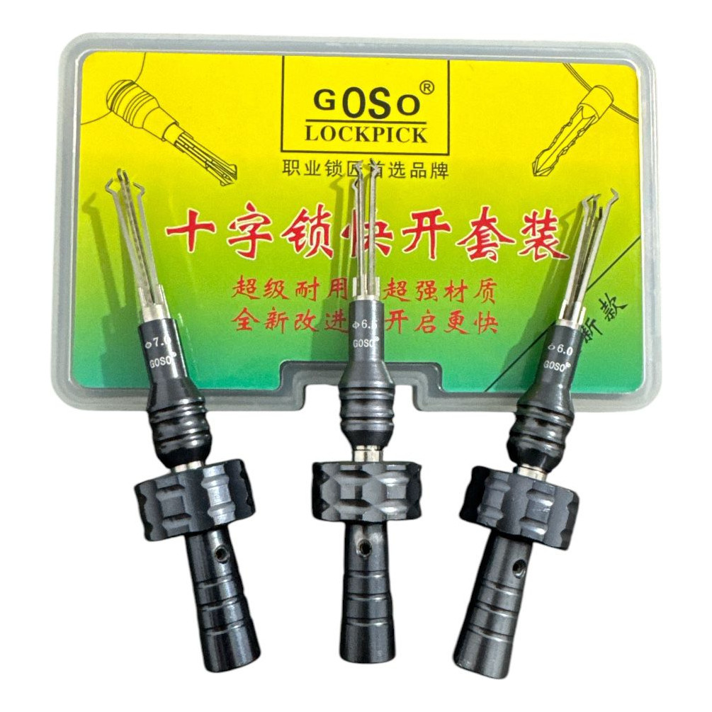 Kit 3 Chaves Micha Tetra Goso Chaveiro Profissional Original