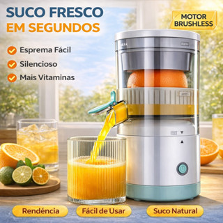 Espremedor Elétrico de Frutas Automático | Laranja, Limão e Outras Frutas | Suco Natural Rápido | Design Premium em Oferta na Shopee
