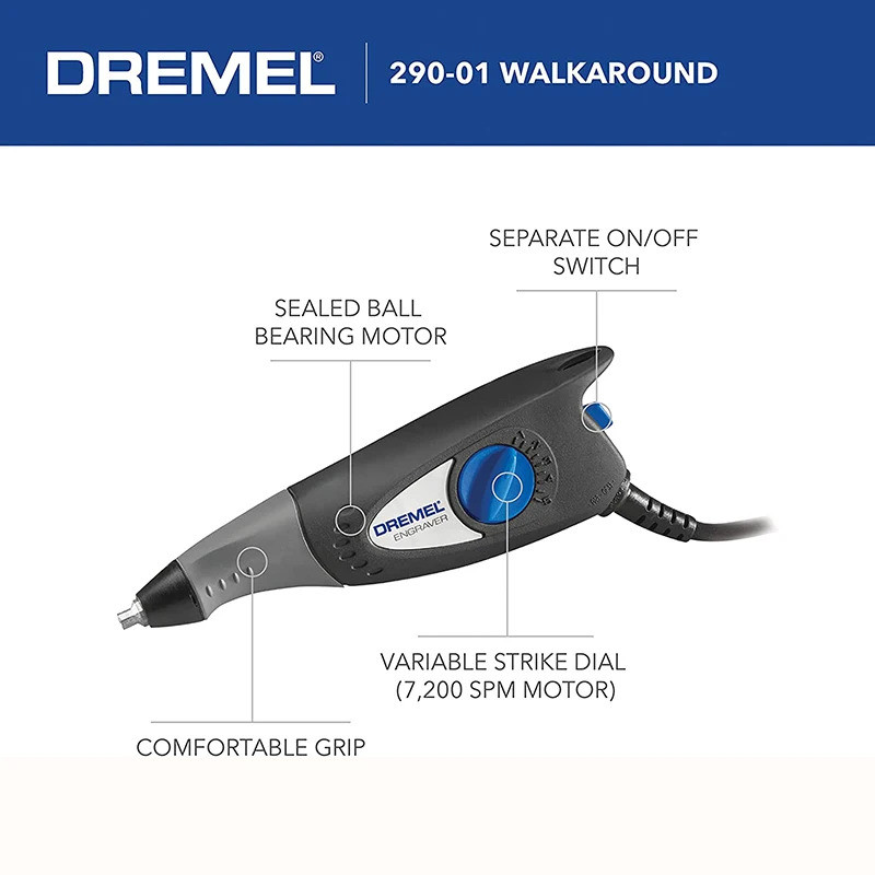 Dremel 35W Ferramenta De Gravador Elétrico Caneta Gravura Para Madeira Metal Aço Inoxidável Vidro Com Pontas Carboneto A