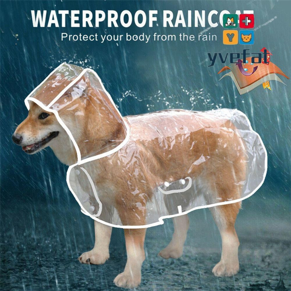 YVEFAT Capa De Chuva Para Cães Fato Animais De Estimação À Prova D