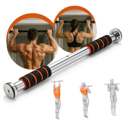 Barra De Porta Ajustável Artezenato Apoio Regulável 60 A 100cm Flexão Fixa Musculação Crossfit